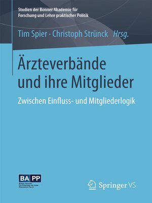 cover image of Ärzteverbände und ihre Mitglieder